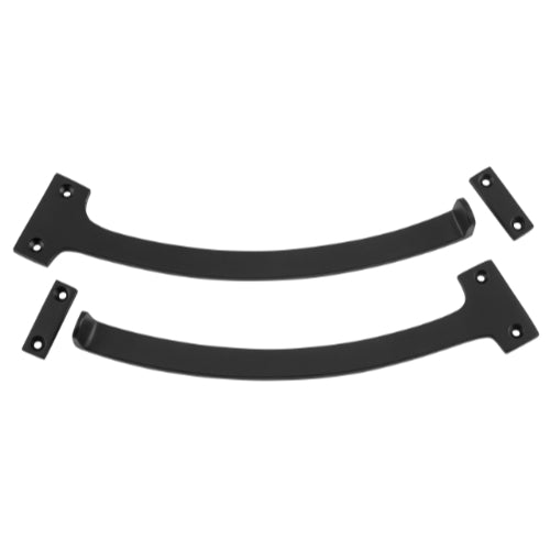 Fanlight Stop Pair Matt Black L190mm in Matt Black