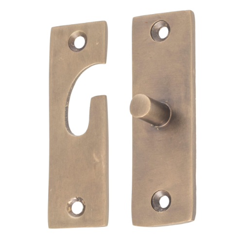 Fanlight Swivel Antique Brass H73xW23mm in Antique Brass