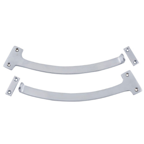 Fanlight Stop Pair Satin Chrome L190mm in Satin Chrome