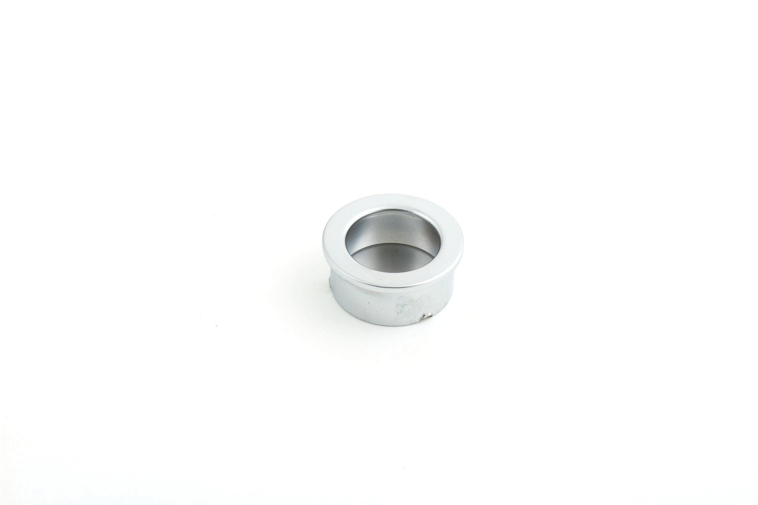Castella Sliding Door Round Dune Flush Pull 30mm in Satin Chrome
