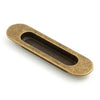 Castella Dune Sliding Door Pull - Antique Brass / H150mm x W40mm in Antique Brass