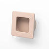 Flush 39mm Square Flush Pull in Dusty Rose