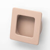 Flush 50mm Square Flush Pull in Dusty Rose