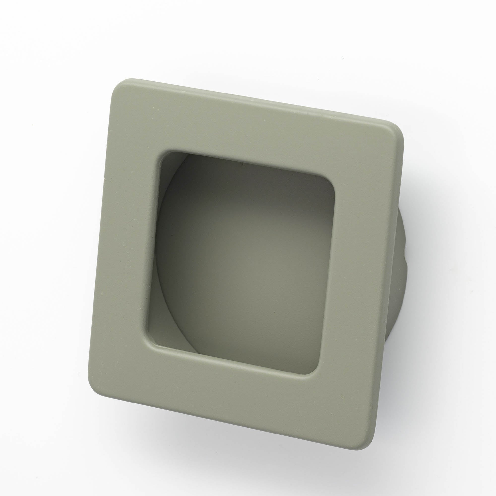 Flush 50mm Square Flush Pull in Dusty Olive