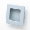 Flush 50mm Square Flush Pull in Dusty Blue
