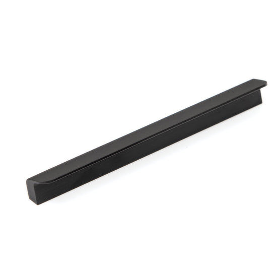 MOMO FLAPP PULL HANDLE  128MM IN BRUSHED BLACK in Brushed Black