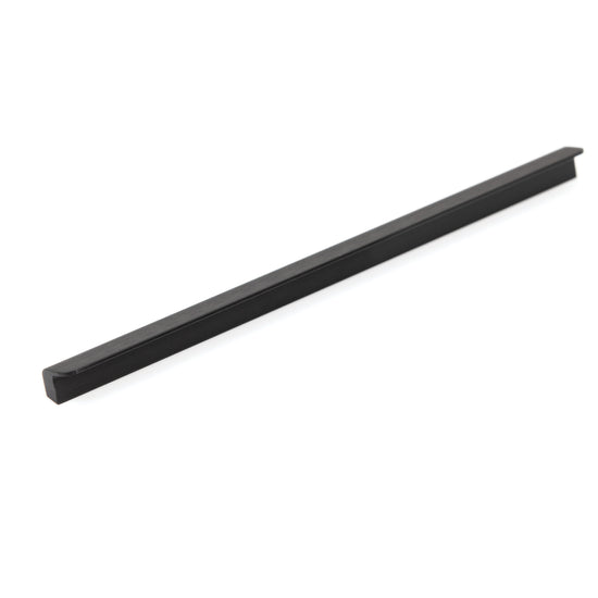MOMO FLAPP PULL HANDLE  256MM IN BRUSHED BLACK in Brushed Black