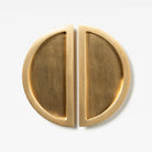 Luna Flush Pull Live Brass 150mm Set in Live Brass