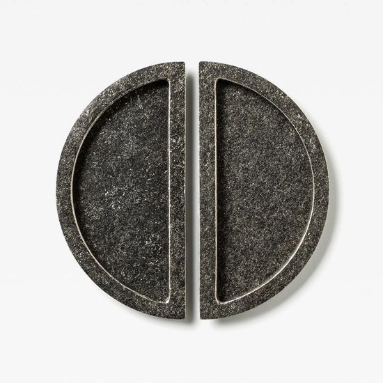 Luna Flush Pull Tumbled Nickel (mid-late 2025) 150mm Set in Tumbled Nickel