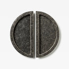 Luna Flush Pull Tumbled Nickel 150mm Set in Tumbled Nickel
