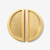 Luna Flush Pull Brass (mid-late 2025) 150mm Set in Brass