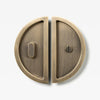 Luna Flush Pull Privacy Aged Brass (mid-late 2025) 150mm Set in Aged Brass