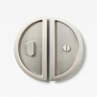 Luna Flush Pull Privacy Nickel 150mm Set in Nickel