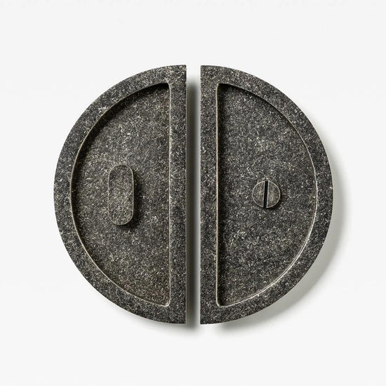 Luna Flush Pull Privacy Tumbled Nickel (mid-late 2025) 150mm Set in Tumbled Nickel