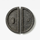 Luna Flush Pull Privacy Tumbled Nickel 150mm Set in Tumbled Nickel