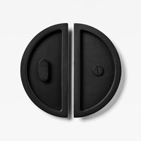 Luna Flush Pull Privacy Black 150mm Set in Black