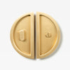 Luna Flush Pull Privacy Brass (mid-late 2025) 150mm Set in Brass