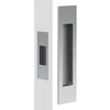 Mardeco Complete Sliding Door Flush Pull Set with End Pull, H190mm x W45mm x D12mm, Face depth 2mm in Satin Chrome