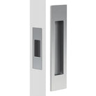 Mardeco Complete Sliding Door Flush Pull Set with End Pull, H190mm x W45mm x D12mm, Face depth 2mm in Satin Chrome