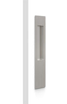 Mardeco Long Plate Flush Pull handle in stainless steel finish, mounted on a door or cabinet for a sleek, modern look.