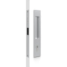 Mardeco Flush Pull Euro sliding door lockset with sleek metal finish and modern design, suitable for interior sliding doors.