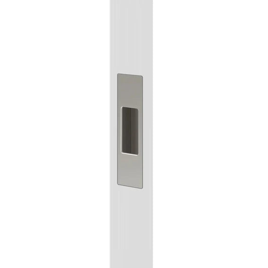 Mardeco  "M" series end pull (each) Box Pack  Overall: 92Hx26W Opening: 38Hx18W Overall depth 12mm Face depth 2mm in Brushed Nickel
