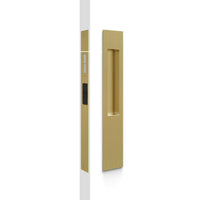 Mardeco M Series flush pull snib lockset with sleek metallic finish, designed for modern door hardware installation.