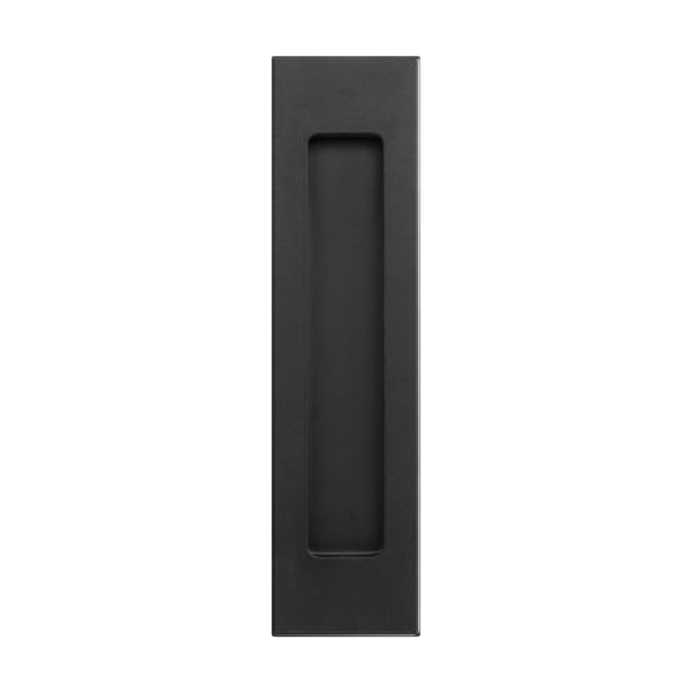 Flush Pull Rectangle Black 150x50mm in Black