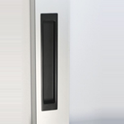 Flush Pull Rectangle Narrow 304SS Black 200x35mm in Black