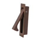Sliding Door Edge Pull Satin Rose Gold 80x23mm in Bronze PVD