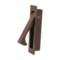 Sliding Door Edge Pull Satin Rose Gold 80x23mm in Bronze PVD