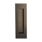 Rectangle Flush Pull Satin Gunmetal Grey 150x50mm in Graphite PVD