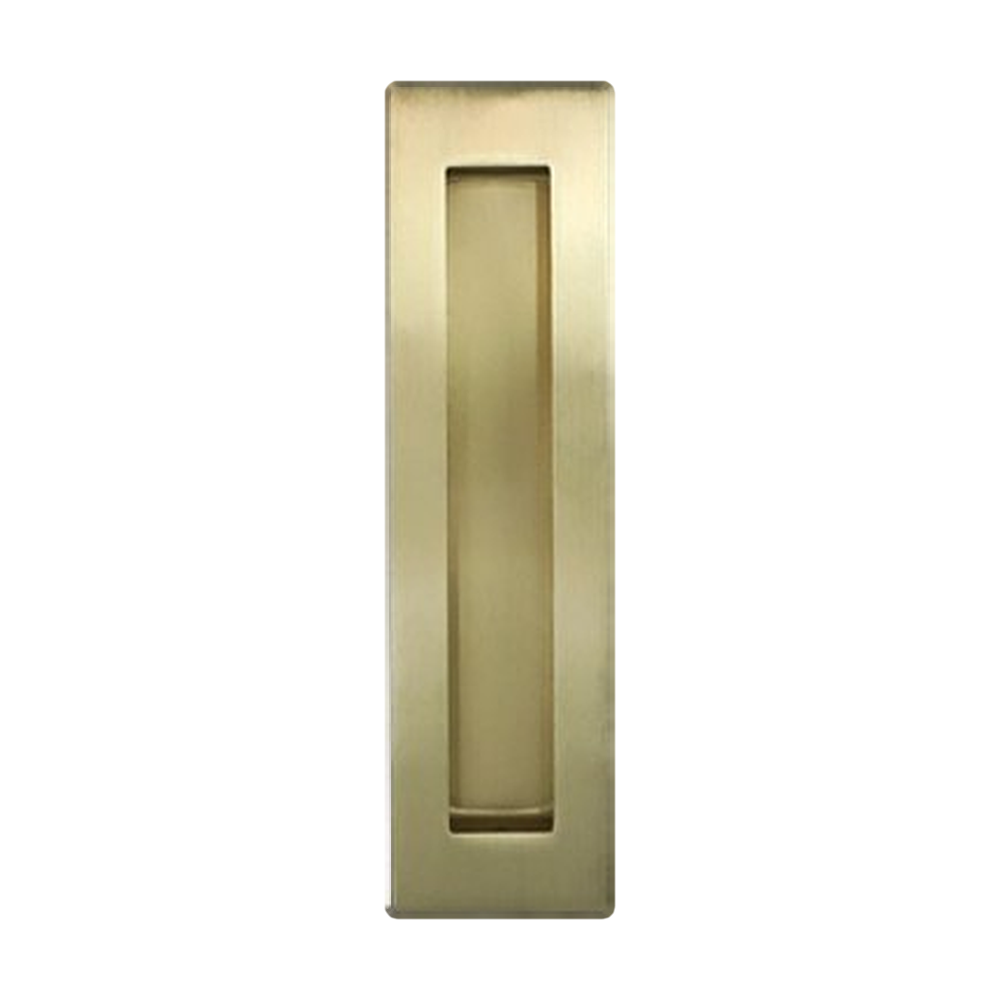 Flush Pull 150 x 50mm in Satin Brass PVD