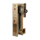 Integrated Flush Pull Sliding Door Entrance Set SB 178x38mm in Satin Brass
