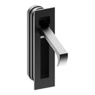 Sliding Door Edge Pull Handle, Square End, H70mm x W16mm x D19mm in Black PVD