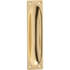 Sliding Door Pull Classic Large Polished Brass H140xW32mm in Polished Brass