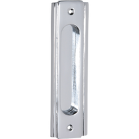 Sliding Door Pull Traditional Chrome Plated H150xW43mm in Chrome Plated