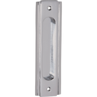 Sliding Door Pull Traditional Satin Chrome H150xW43mm in Satin Chrome