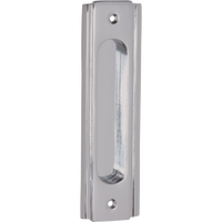 Sliding Door Pull Traditional Satin Chrome H150xW43mm in Satin Chrome