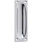 Sliding Door Pull Classic Small Satin Chrome H88xW28mm in Satin Chrome