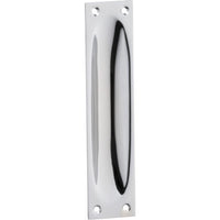 Sliding Door Pull Classic Large Chrome Plated H140xW32mm in Chrome Plated