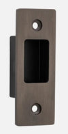 Sliding Door Edge Pull Rectangular Signature Brass H76xW28mm in Signature Brass
