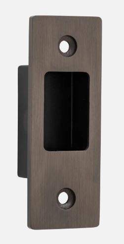 Sliding Door Edge Pull Rectangular Signature Brass H76xW28mm in Signature Brass