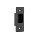 Sliding Door Edge Pull Rectangular Matt Black H76xW28mm in Matt Black