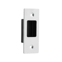 Sliding Door Edge Pull Rectangular Polished Chrome H76xW28mm in Polished Chrome
