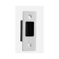 Sliding Door Edge Pull Rectangular Brushed Chrome H76xW28mm in Brushed Chrome