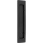 Flush Pull Rectangular Matt Black H225xW45xP2.5mm in Matt Black