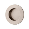 Flush Pull Round Satin Nickel D64xP2.5mm in Satin Nickel