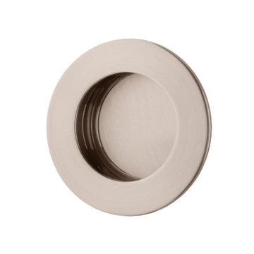 Flush Pull Round Satin Nickel D64xP2.5mm in Satin Nickel