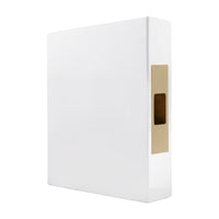 LUME - Sliding Door Edge Pull - Brass in Matt Satin Brass